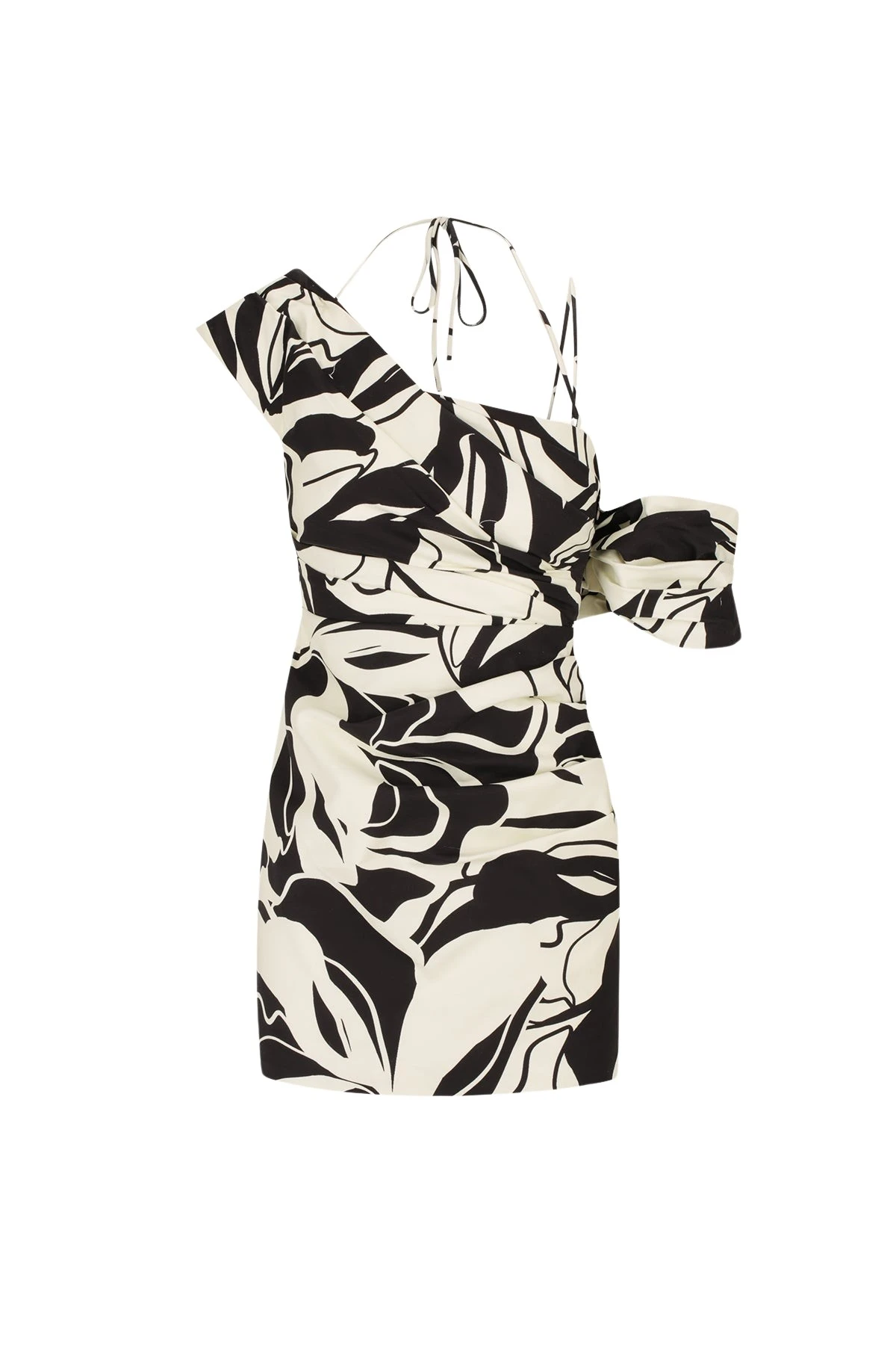 Shona-Joy-Azize-Asymmetrical-Draped-Mini-Dress24557_nobg Shona Joy Multicolour Dress luxury Clothing from Luxury Handbags Marketplace