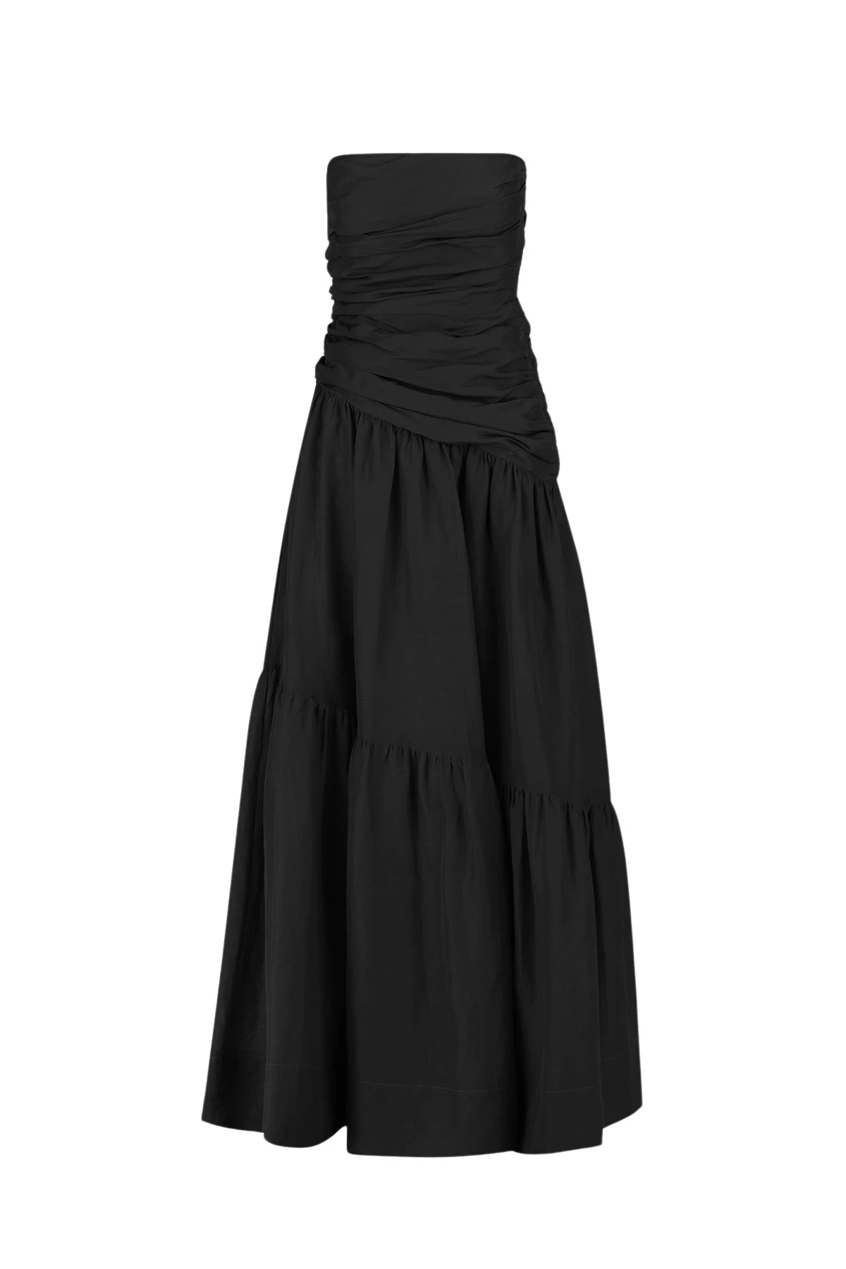 Shona-Joy-Maiori-Strapless-Tiered-Maxi-Dress-Black33734_nobg Shona Joy Black Dress luxury Clothing from Luxury Handbags Marketplace