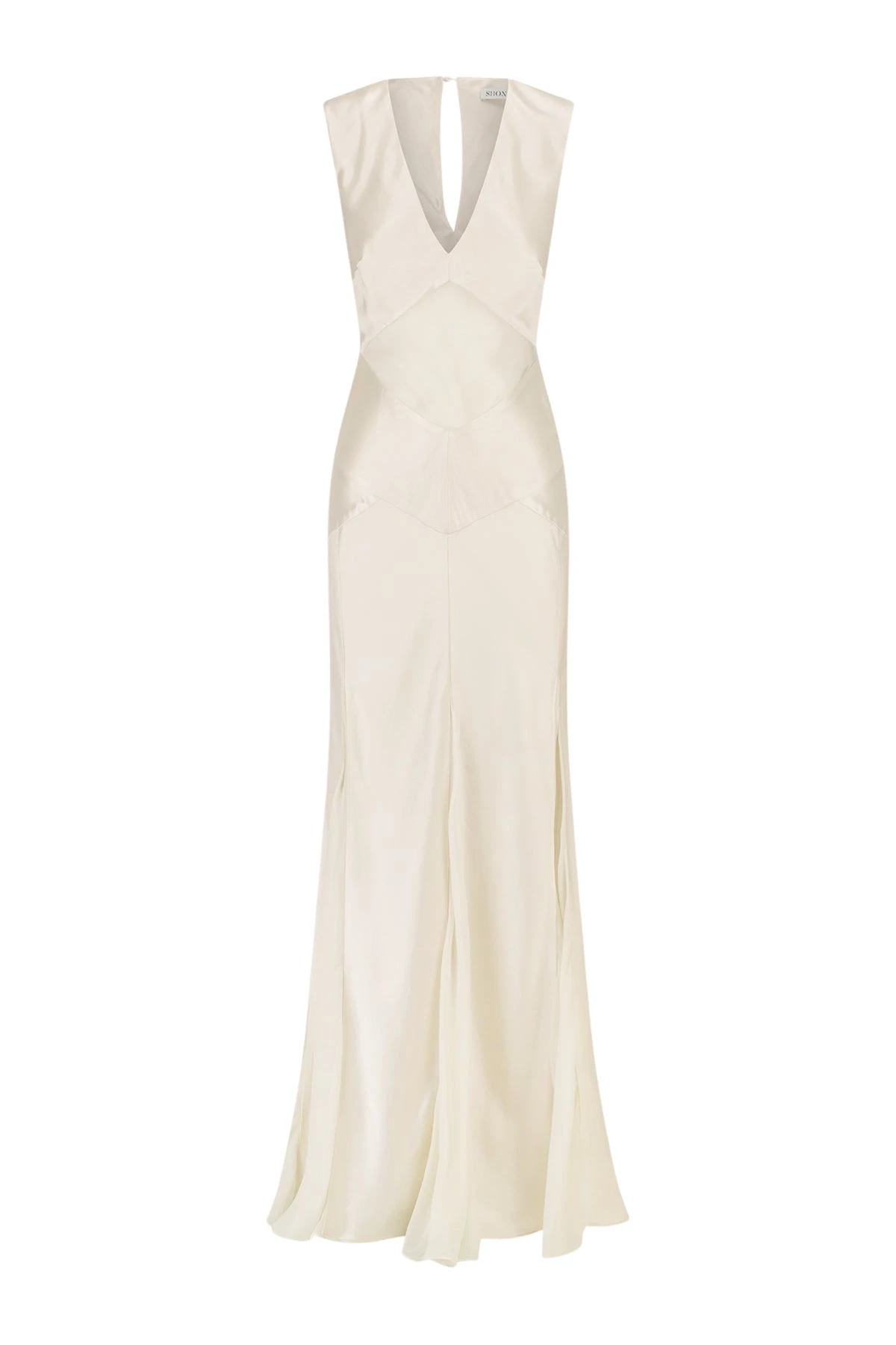 Shona-Joy-Moraya-Godet-Maxi-Dress-Pearl51930_nobg Shona Joy Ivory Dress luxury Clothing from Luxury Handbags Marketplace