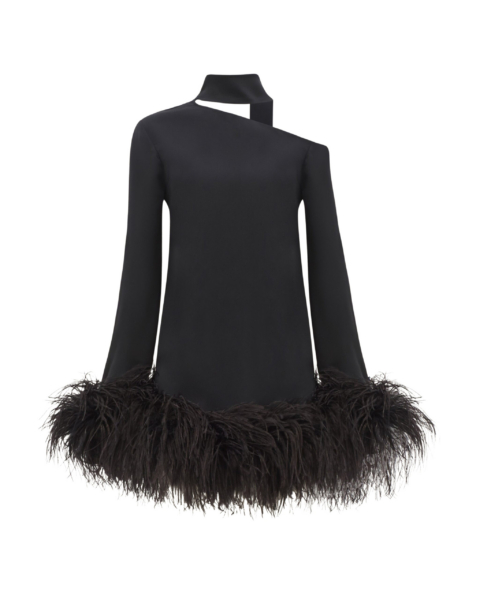 Black Feather Dress luxury Clothing from  Luxury Handbags Marketplace