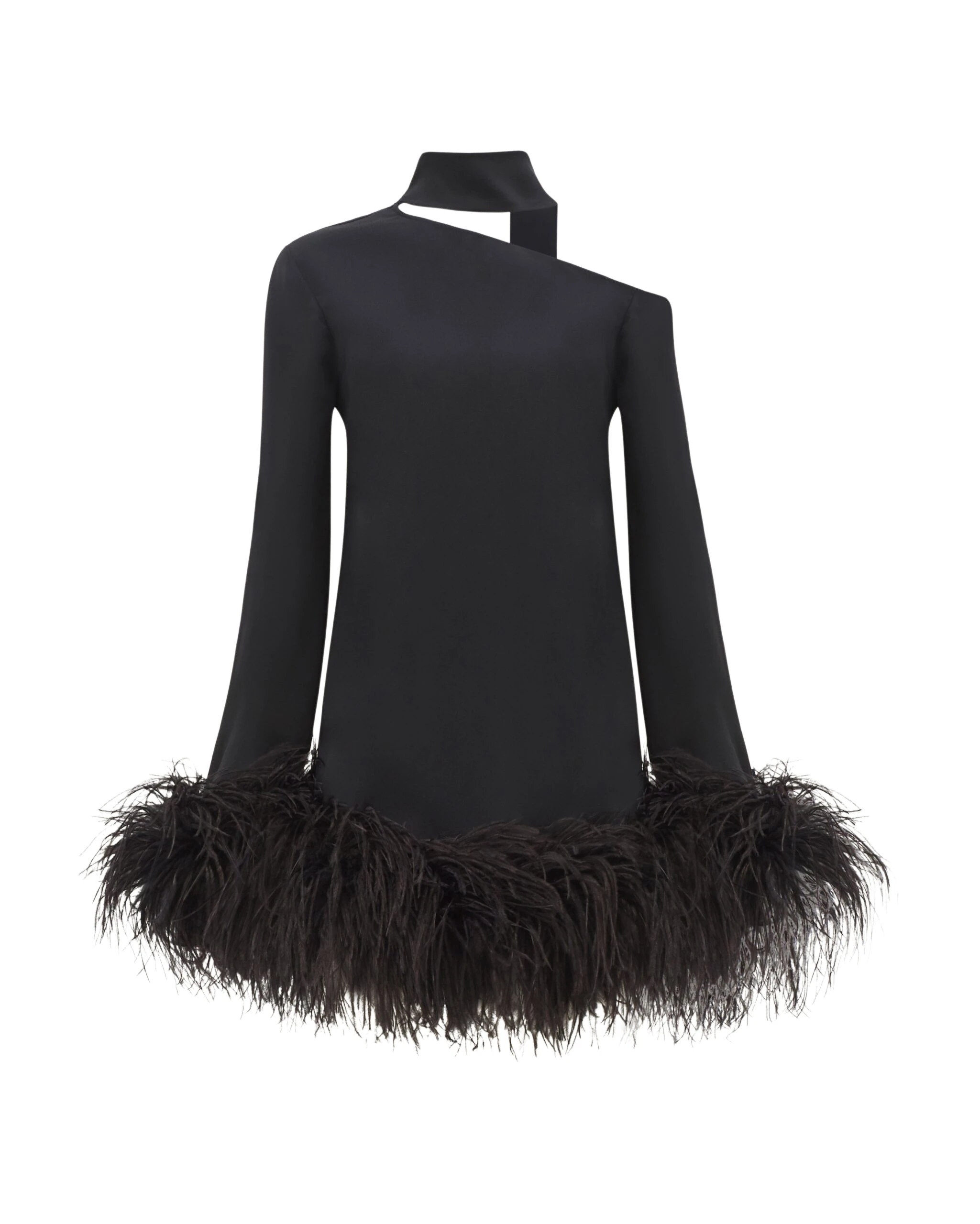 Taller-Marmo-Adige-Dress-In-Black-scaled50596_nobg Black Feather Dress luxury Clothing from Luxury Handbags Marketplace