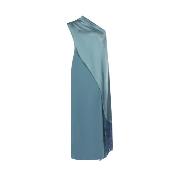 Blue Feather Dress luxury Clothing from  Luxury Handbags Marketplace