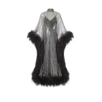 Black Feather Dress luxury Clothing from  Luxury Handbags Marketplace