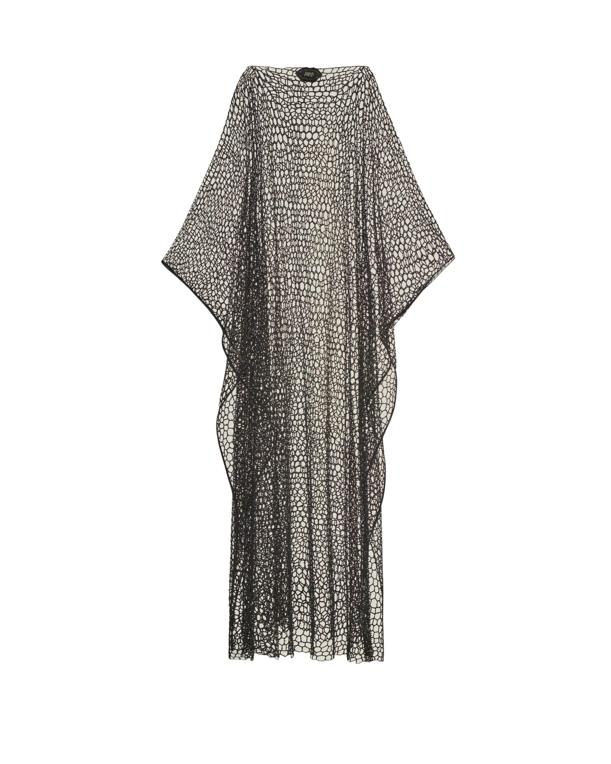 Taller-Marmo-Caviale-Kaftan-In-Black-scaled40975_nobg Black Feather Dress luxury Clothing from Luxury Handbags Marketplace