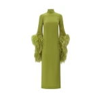 Orange Feather Dress luxury Clothing from  Luxury Handbags Marketplace