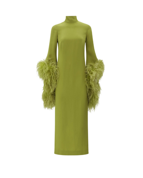 Orange Feather Dress luxury Clothing from  Luxury Handbags Marketplace