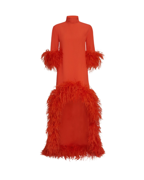 Red Feather Dress luxury Clothing from  Luxury Handbags Marketplace