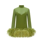 Taller-Marmo-Gina-Spirito-Dress-In-Agave-scaled87768_nobg Green Feather Dress luxury Clothing from Luxury Handbags Marketplace