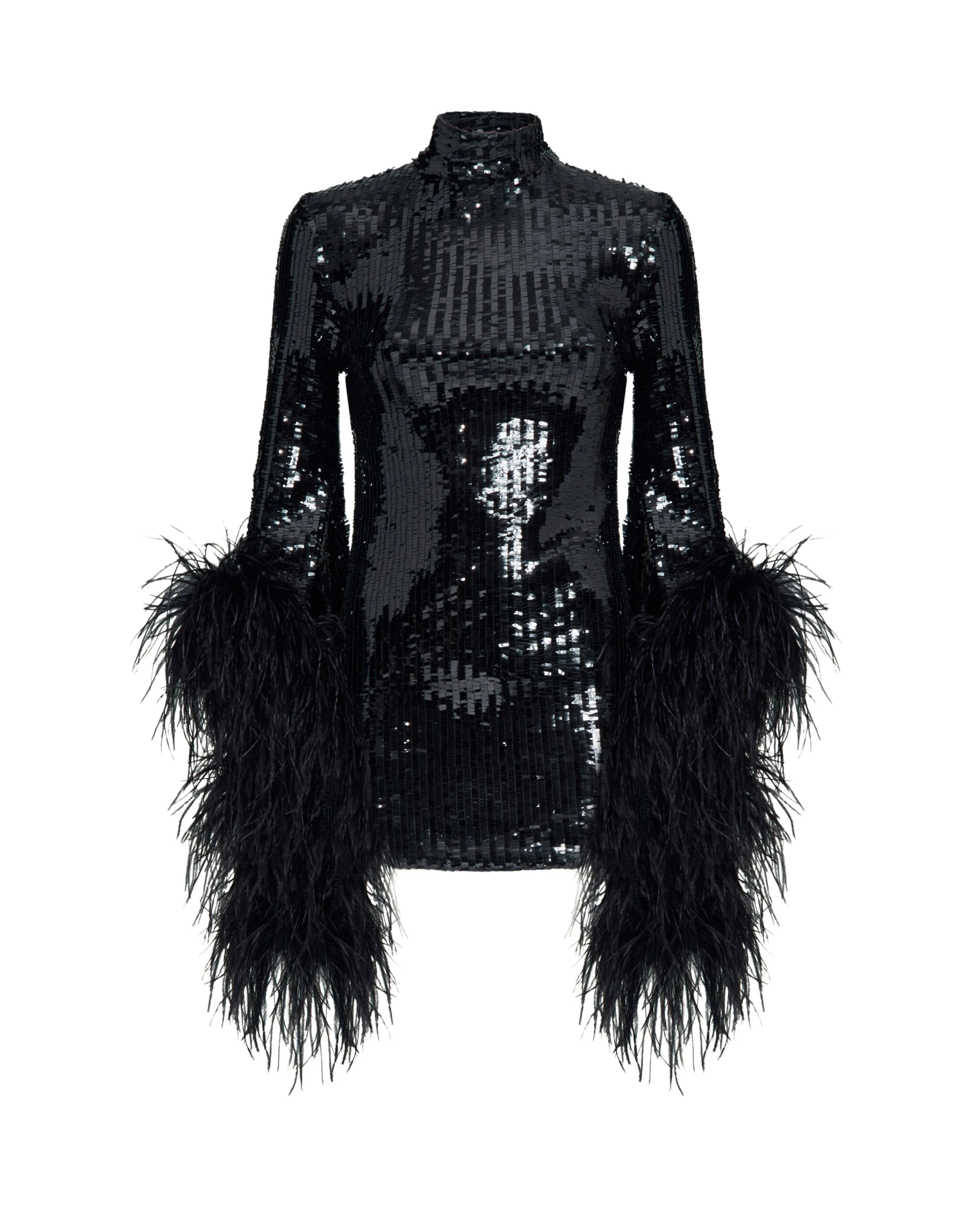 Taller-Marmo-Mini-Del-Rio-Disco-Dress-In-Black-scaled99230_nobg Black Feather Dress luxury Clothing from Luxury Handbags Marketplace