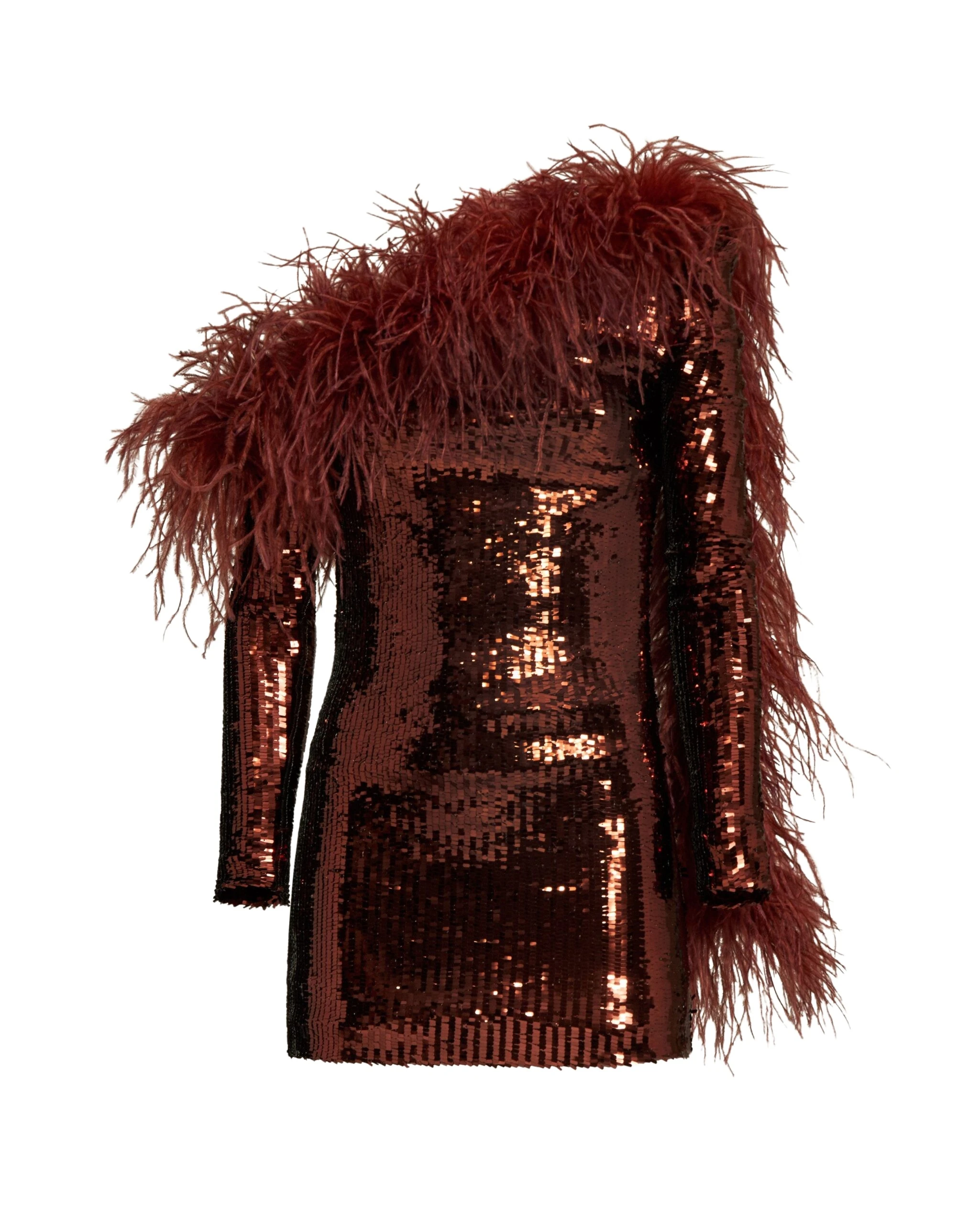 Taller-Marmo-Mini-Garbo-Disco-Dress-In-Coffee-scaled77350_nobg Brown Feather Dress luxury Clothing from Luxury Handbags Marketplace