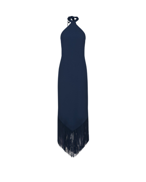 Blue Feather Dress luxury Clothing from  Luxury Handbags Marketplace