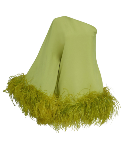 Green Feather Dress luxury Clothing from  Luxury Handbags Marketplace