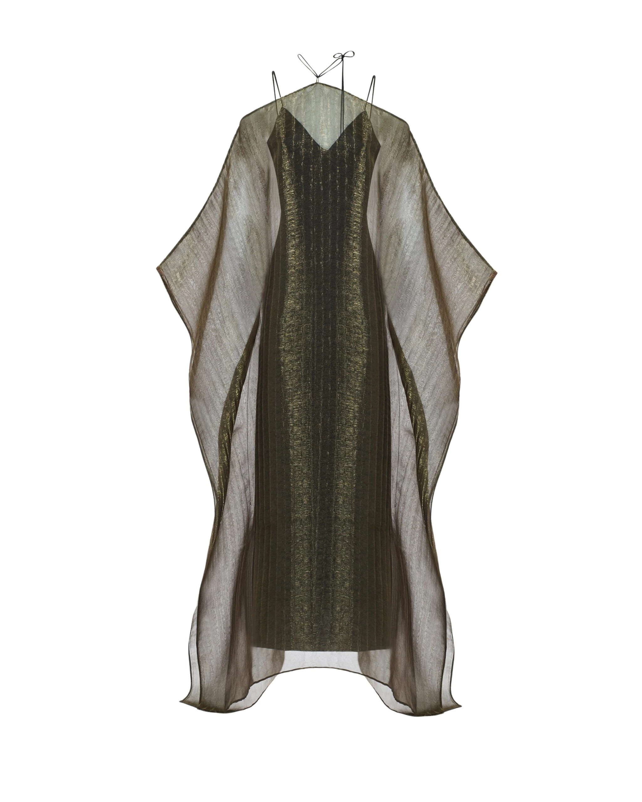 Taller-Marmo-Sza-Sza-Metallic-Kaftan-In-Brass-scaled98049_nobg Metallic Feather Dress luxury Clothing from Luxury Handbags Marketplace