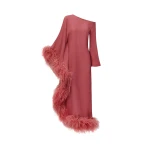 Taller-Marmo-Ubud-Extravaganza-Dress-In-Peony-scaled30608_nobg Red Feather Dress luxury Clothing from Luxury Handbags Marketplace