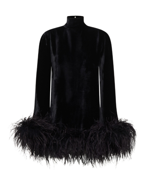 Black Feather Dress luxury Clothing from  Luxury Handbags Marketplace