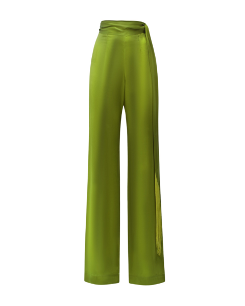 Green Feather Pant luxury Clothing from  Luxury Handbags Marketplace