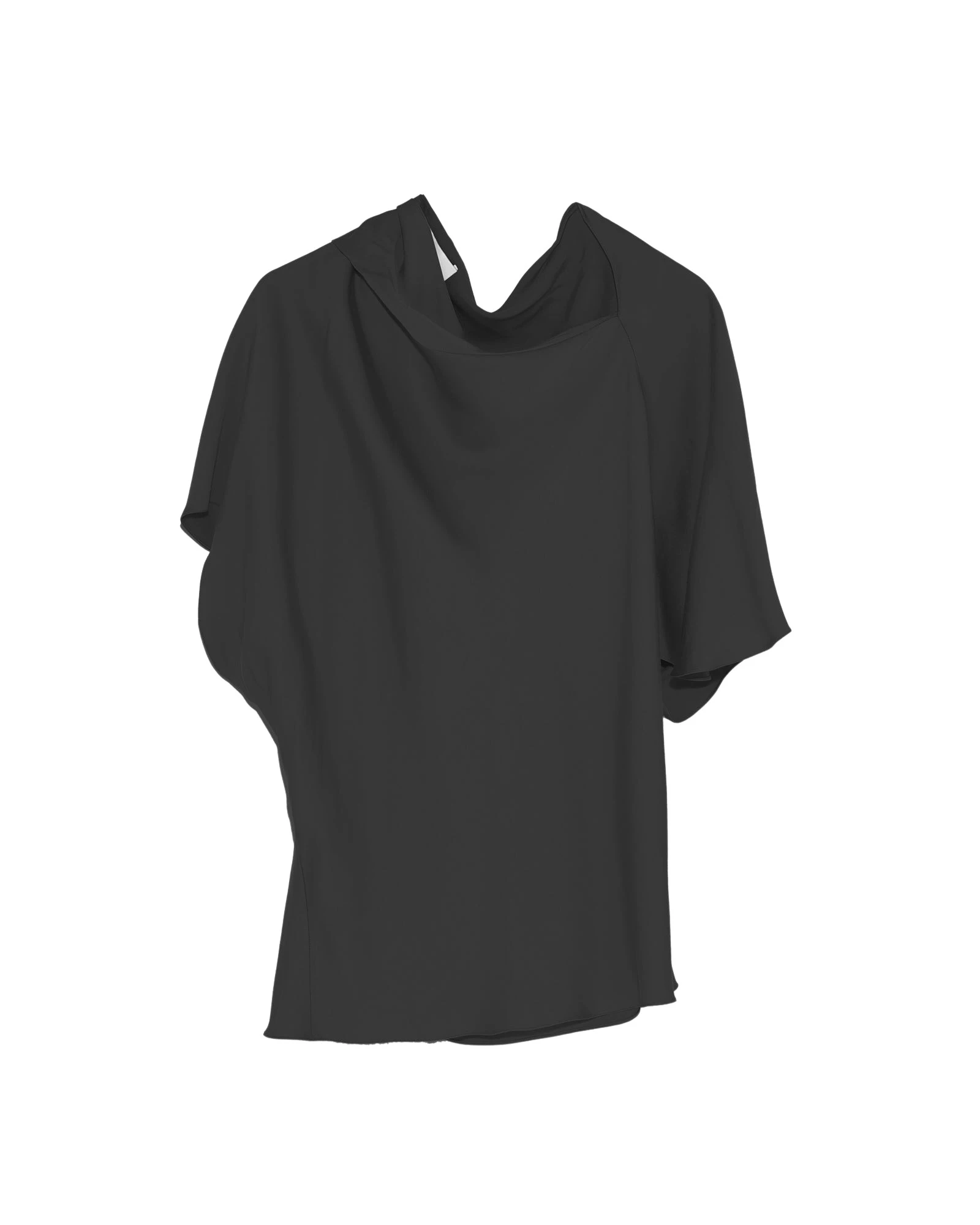 Yves-Salomon-Asymmetric-Top-In-Matte-Satin-Fabric81522_nobg Yves Salomon Top luxury Clothing from Luxury Handbags Marketplace