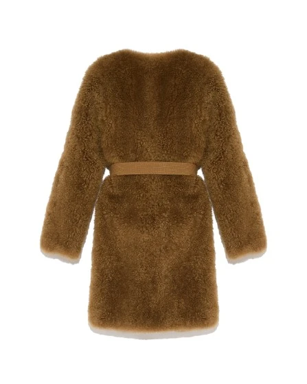 Yves-Salomon-Coat-In-Merino-Knit-And-Lambskin33576_nobg Yves Salomon Coat luxury Clothing from Luxury Handbags Marketplace
