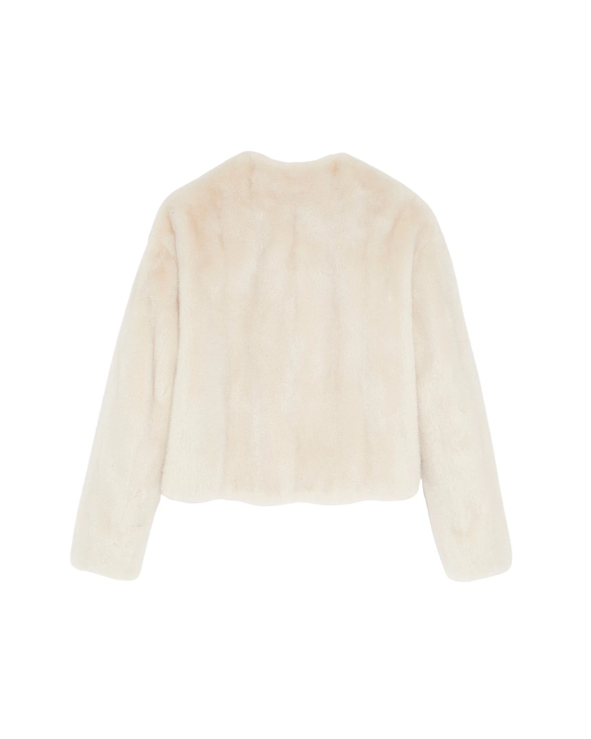 Yves-Salomon-Long-Haired-Mink-Fur-Round-Neck-Jacket14621_nobg Yves Salomon Jacket luxury Clothing from Luxury Handbags Marketplace