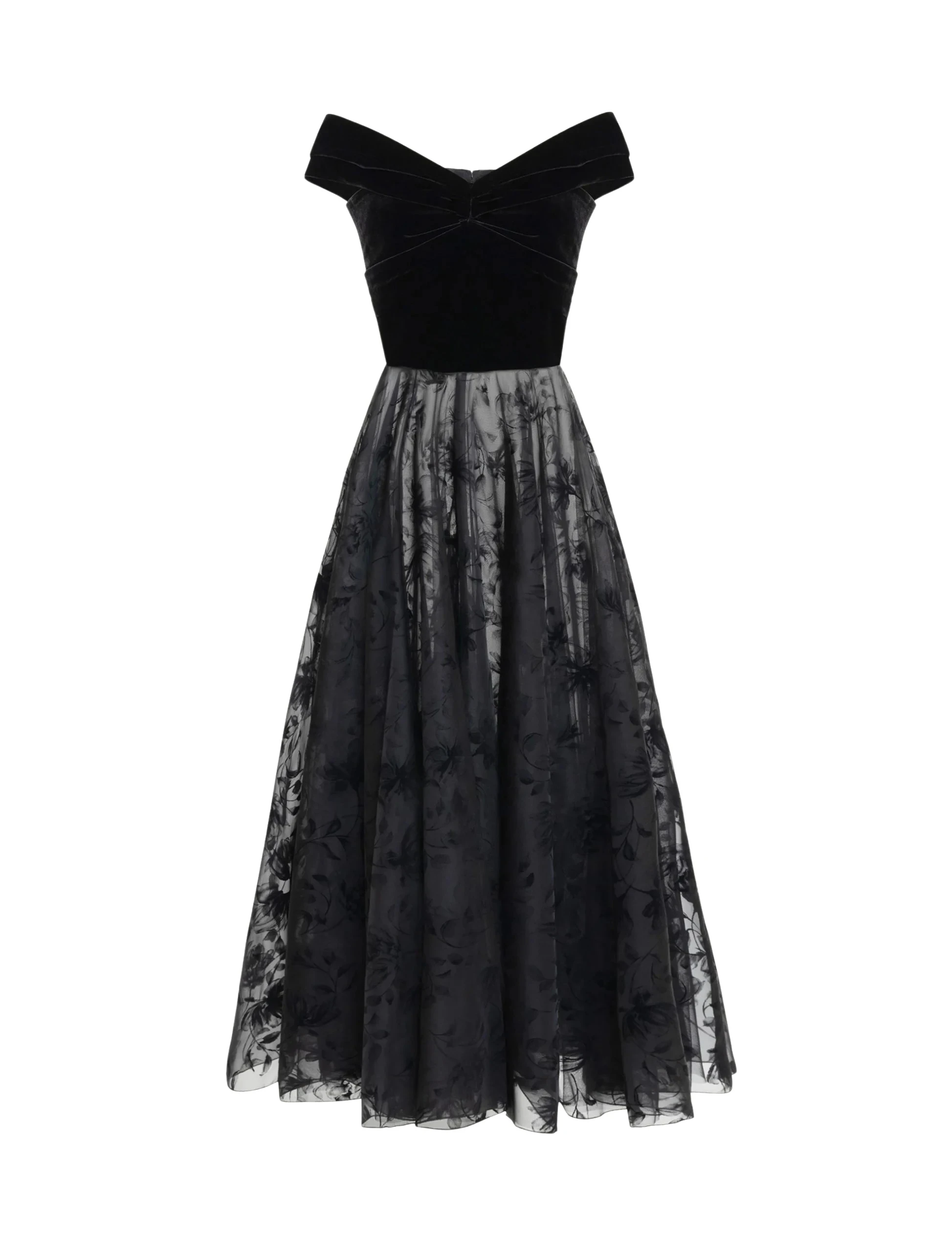 Zuhair-Murad-Organza-Velvet-Midi-Dress-scaled96374_nobg Zuhair Murad Dresses luxury Clothing from Luxury Handbags Marketplace
