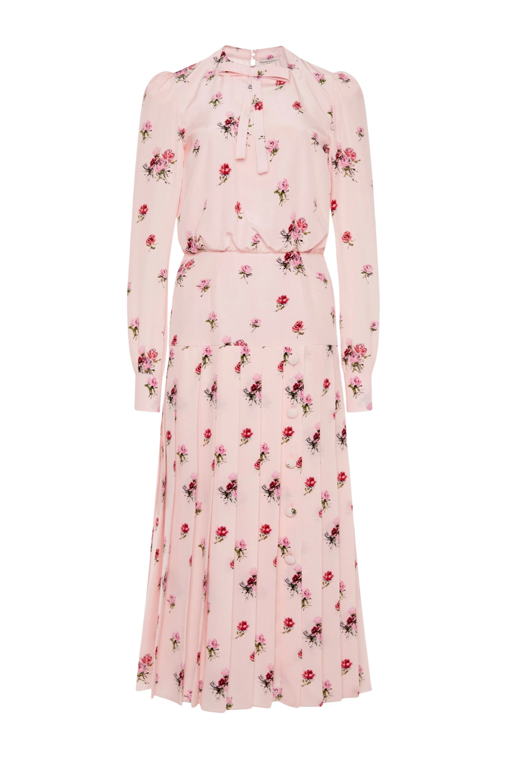 Alessandra-Rich-Rose-Print-Pleated-Dress-scaled75329_nobg Alessandra Rich Dresses luxury Clothing from Luxury Handbags Marketplace