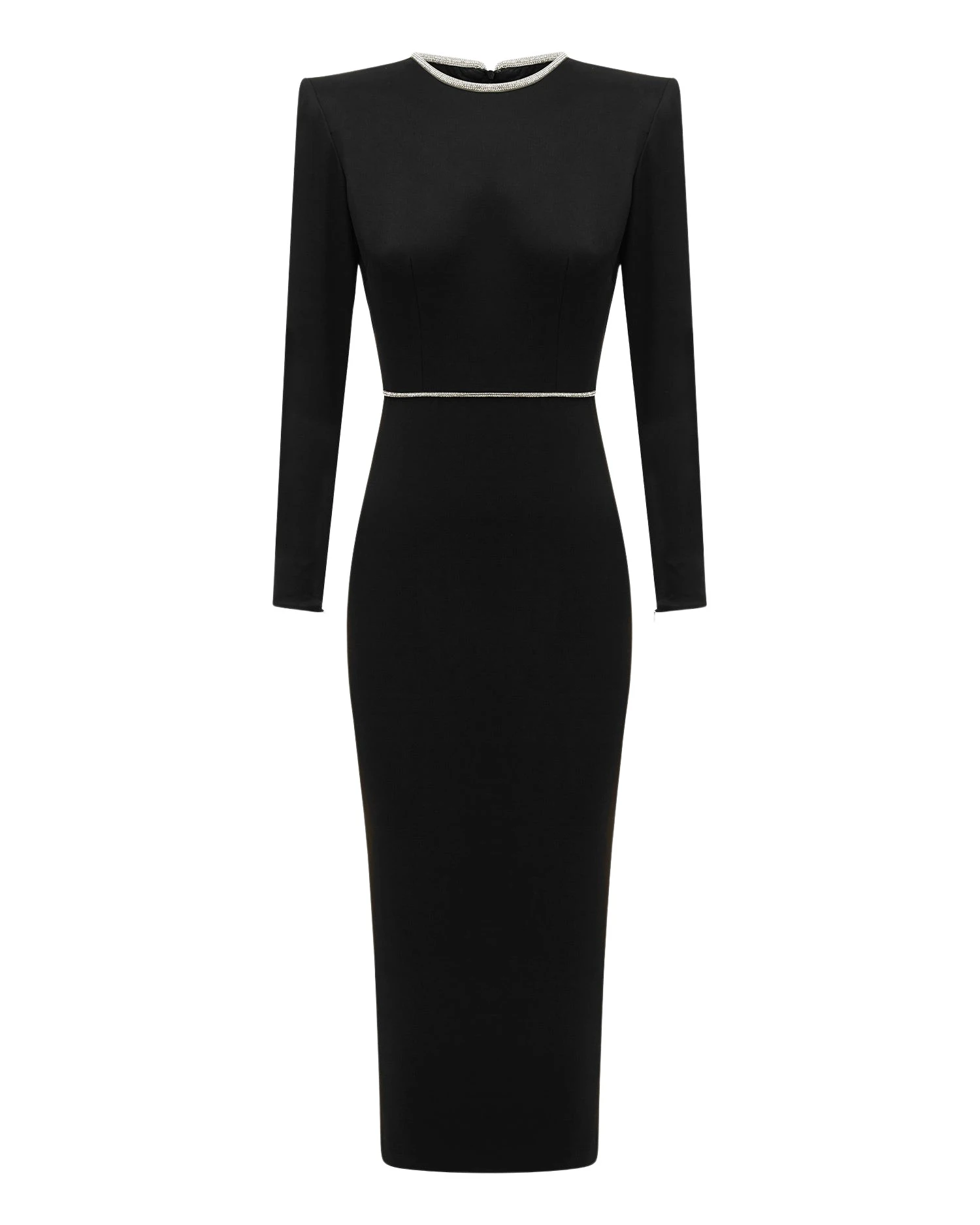 Alex-Perry-Crystal-Trimmed-Long-Sleeve-Dress-in-Satin78258_nobg Alex Perry Dresses luxury Clothing from Luxury Handbags Marketplace