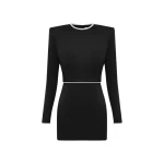 Alex-Perry-Crystal-Trimmed-Long-Sleeve-Mini-Dress-in-Satin14920_nobg Alex Perry Dresses luxury Clothing from Luxury Handbags Marketplace