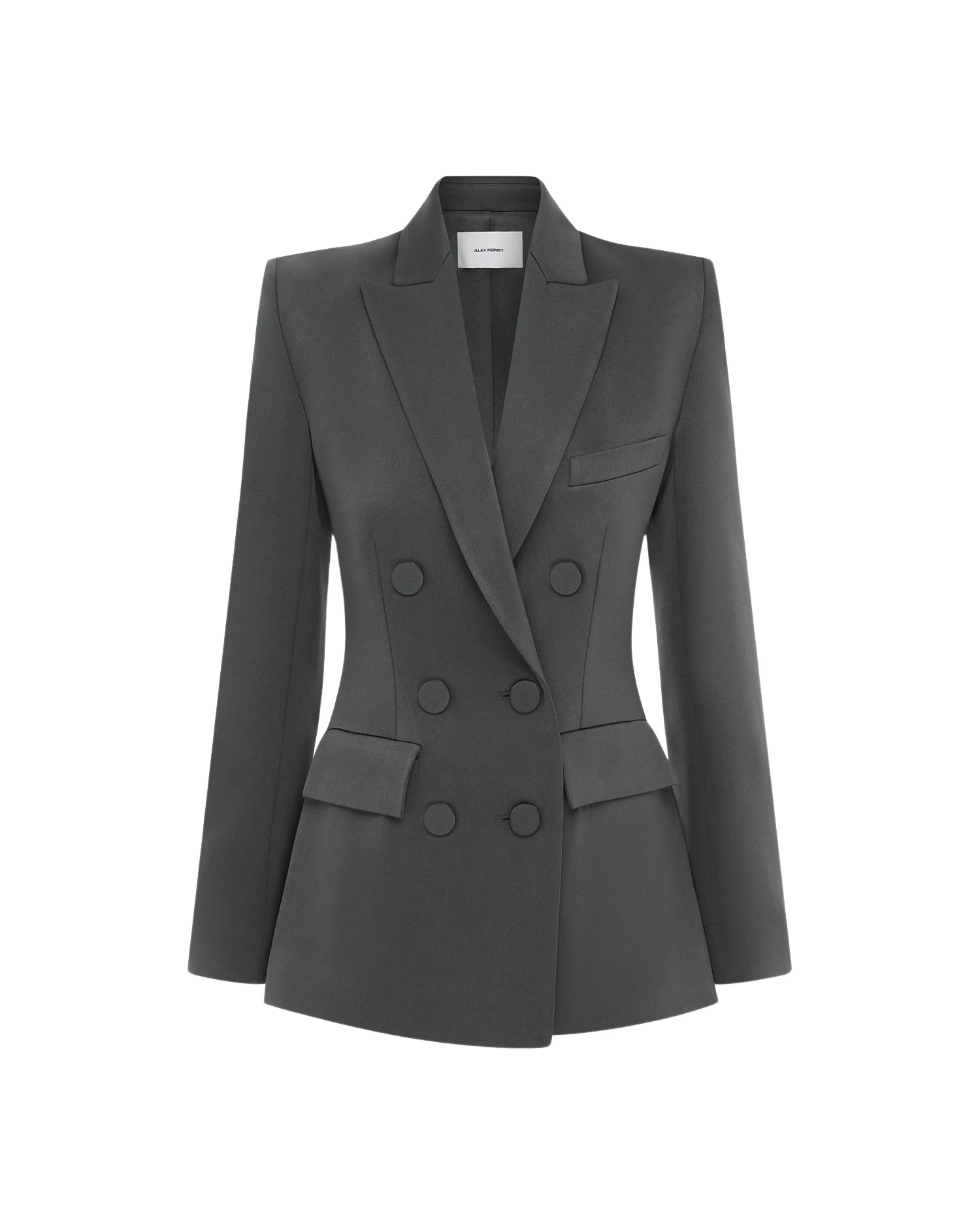 Alex-Perry-Double-Breasted-Fitted-Blazer-in-Satin-Crepe-425295_nobg Alex Perry Jackets luxury Clothing from Luxury Handbags Marketplace