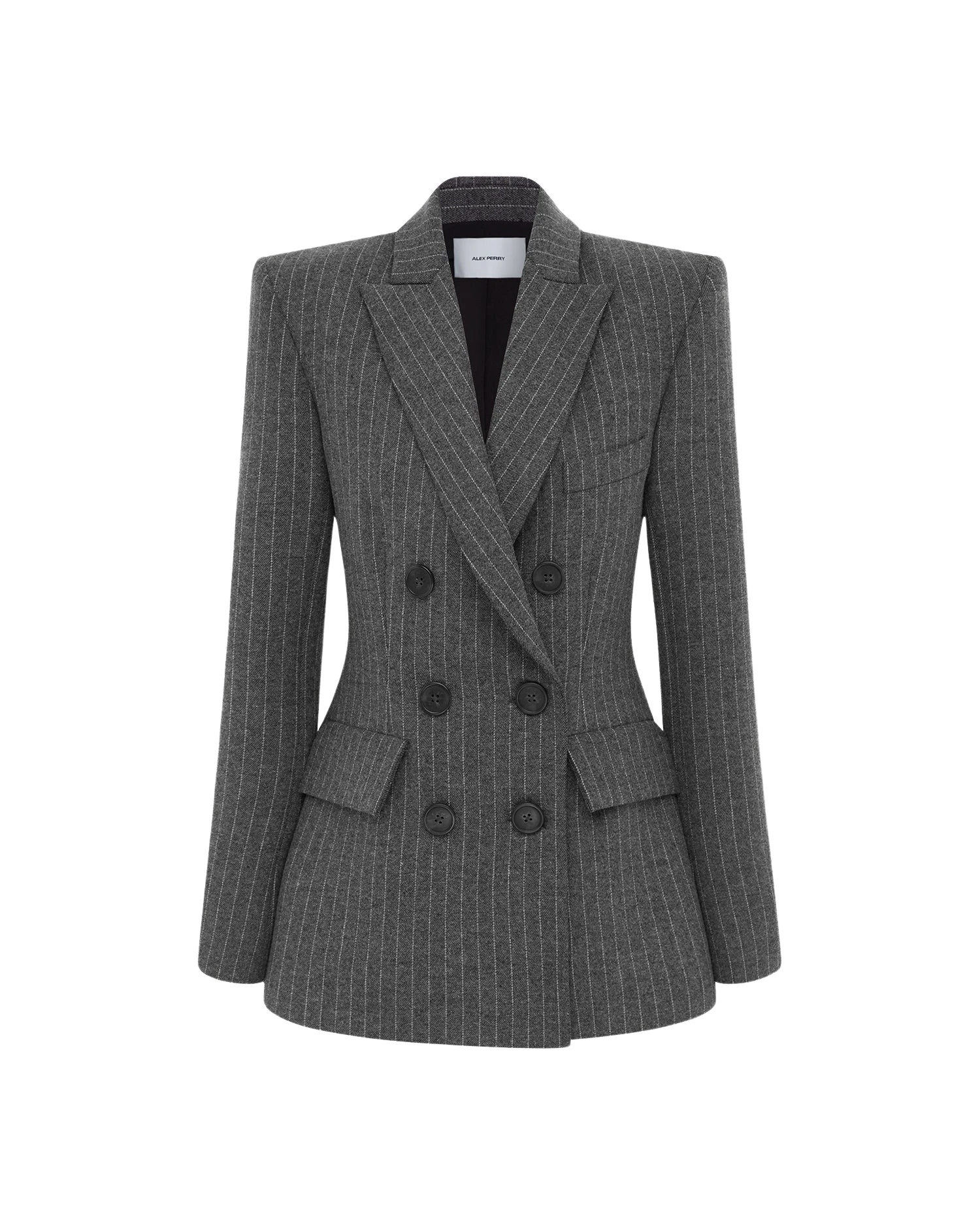 Alex-Perry-Double-Breasted-Fitted-Blazer-in-Wool-Pinstripe78024_nobg Alex Perry Jackets luxury Clothing from Luxury Handbags Marketplace