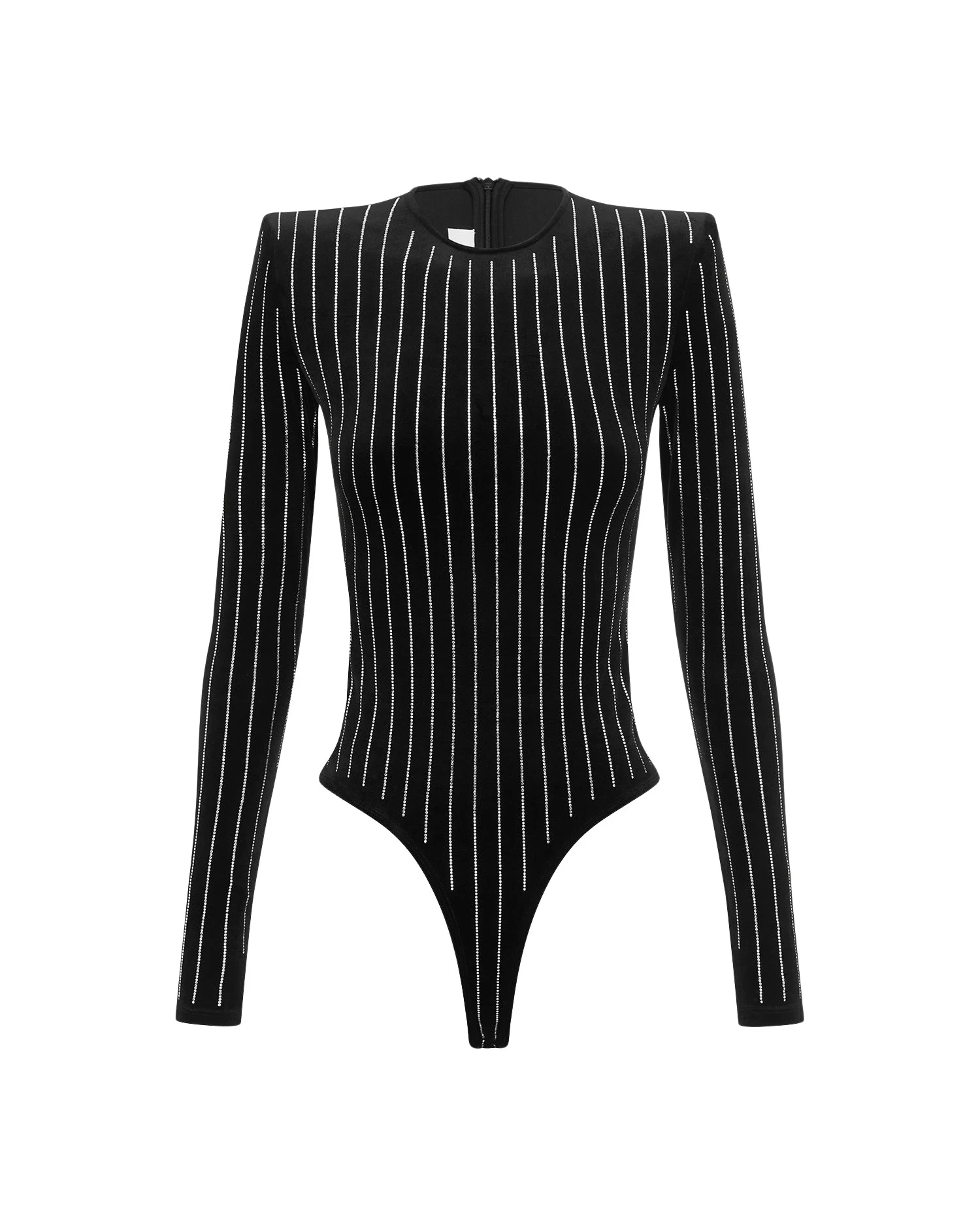 Alex-Perry-Long-Sleeve-Bodysuit-in-Crystal-Velvet12674_nobg Alex Perry Bodysuit luxury Bodysuit from Luxury Handbags Marketplace