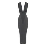 Alex-Perry-Ruched-V-Neck-Dress-in-Crepe-Jersey65585_nobg Alex Perry Dresses luxury Clothing from Luxury Handbags Marketplace