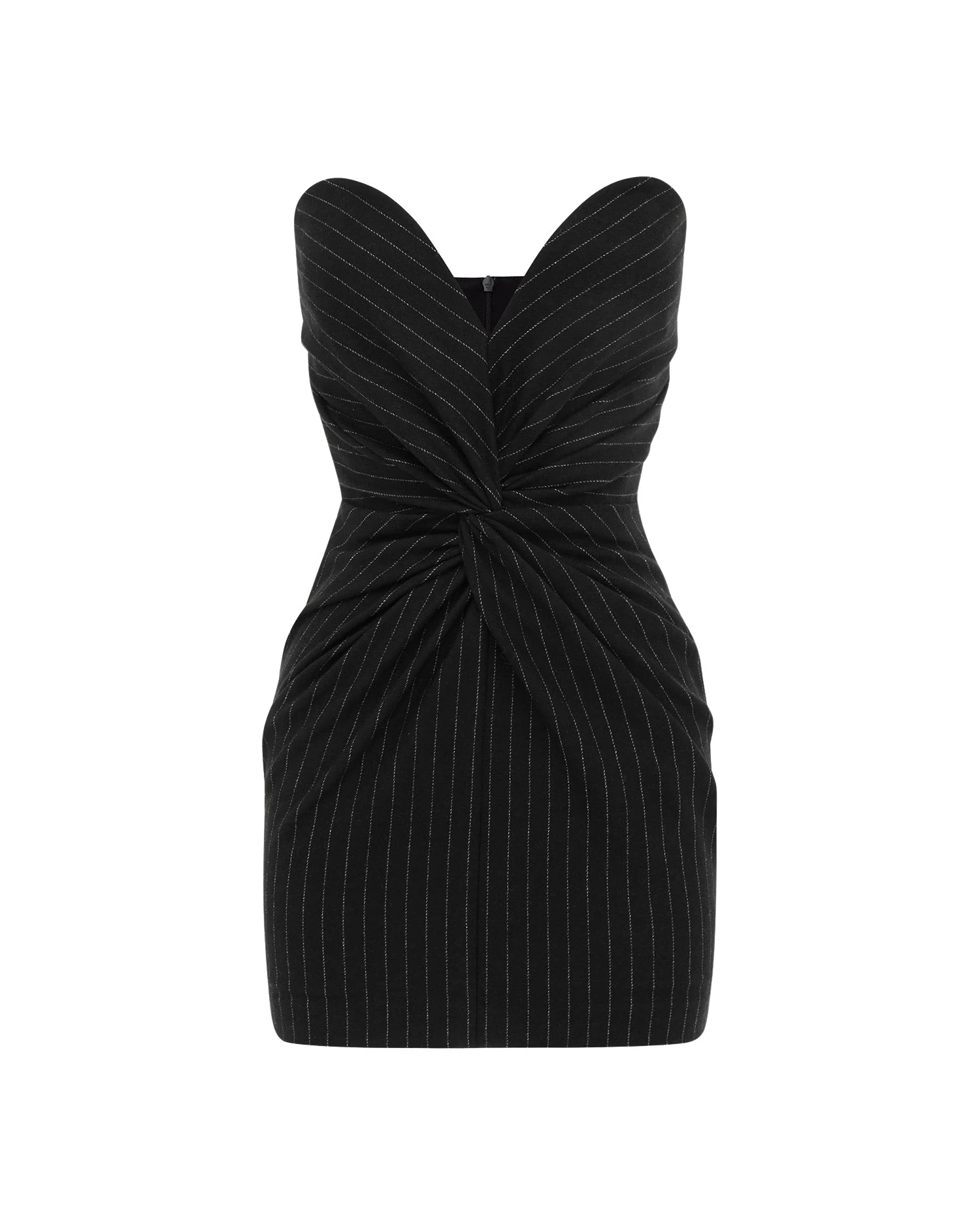 Alex-Perry-Strapless-Sweetheart-Twist-Mini-Dress-in-Wool-Pinstripe37048_nobg Alex Perry Dresses luxury Clothing from Luxury Handbags Marketplace