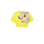 Leo-Lin-Indie-Applique-Sleeve-Top-Iris-Print-in-Yellow44894_nobg Leo Lin Tops luxury Clothing from Luxury Handbags Marketplace