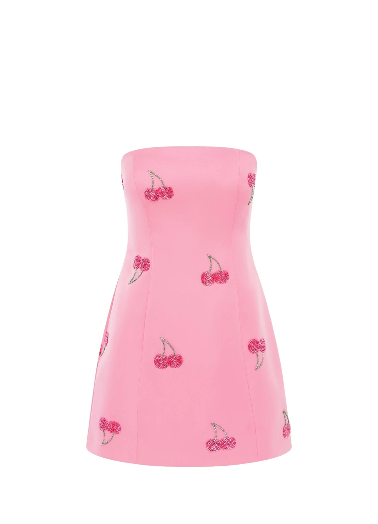 Leo-Lin-Roselle-Embellished-Bustier-Mini-Dress-Pink-Cherry-Beading72139_nobg Leo Lin Dresses luxury Clothing from Luxury Handbags Marketplace