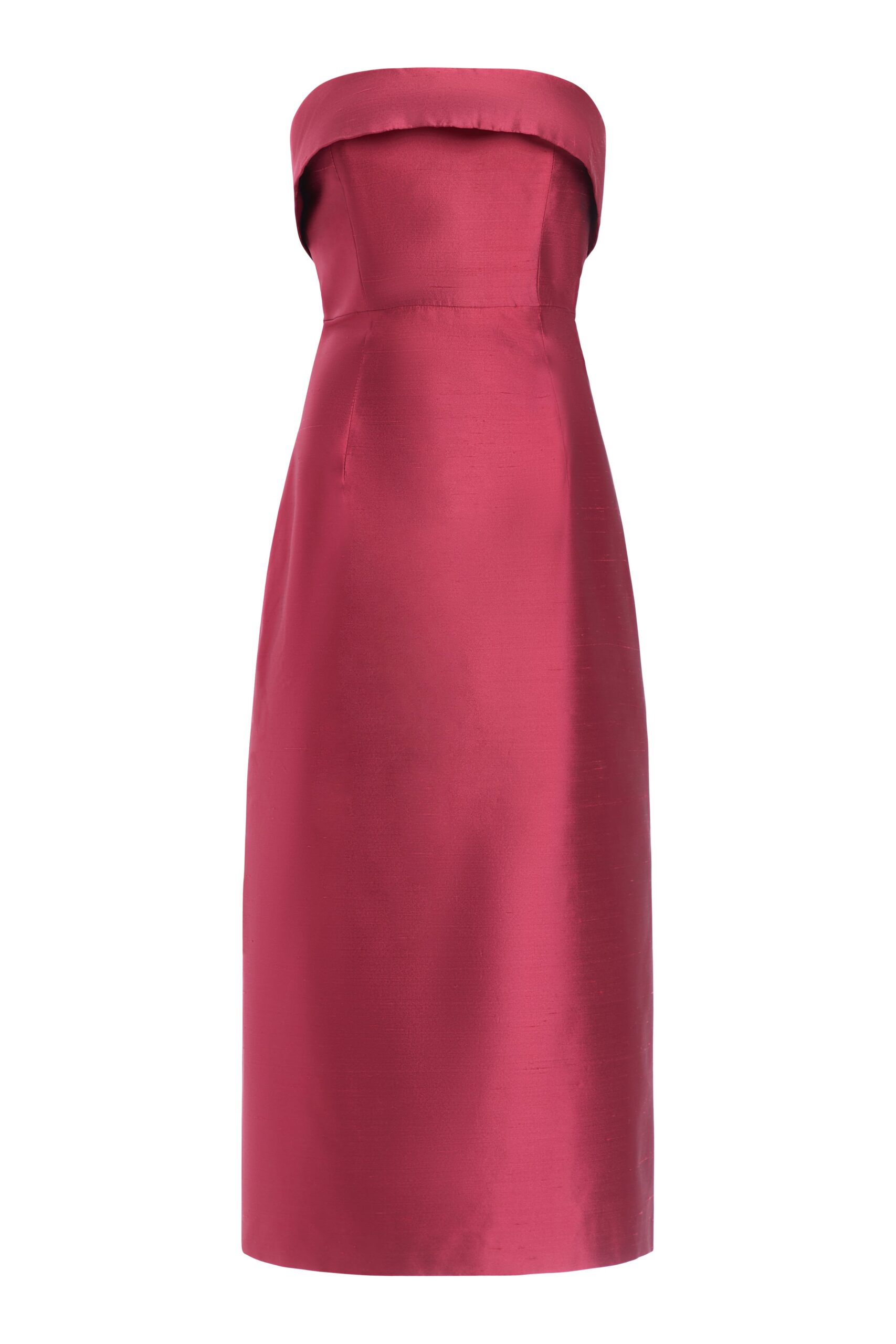 Markarian Novella Strapless Silk Midi Dress Markarian