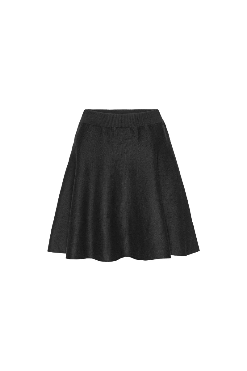 Rotate-Birger-Christensen-Firm-Knit-Mini-Skirt-Black48439_nobg Rotate Black Skirts luxury Clothing from Luxury Handbags Marketplace