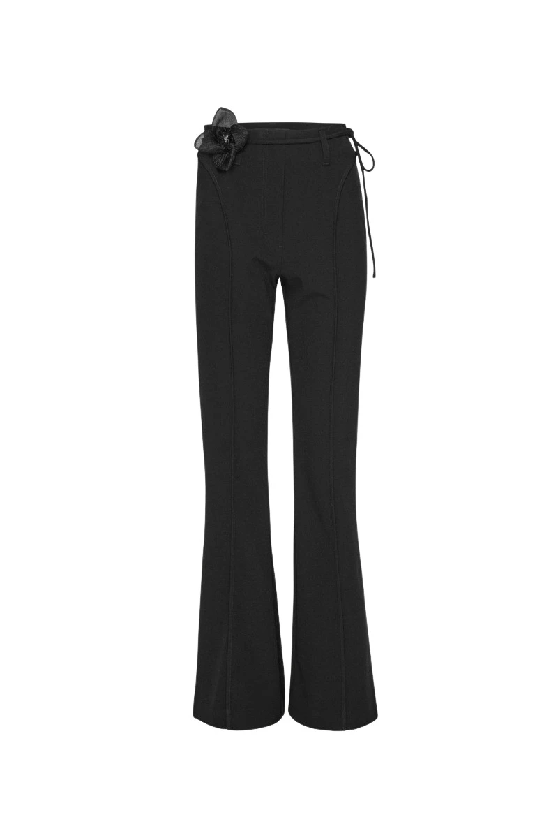 Rotate-Birger-Christensen-High-Waisted-Pants-Black55685_nobg Rotate Black Pants luxury Clothing from Luxury Handbags Marketplace