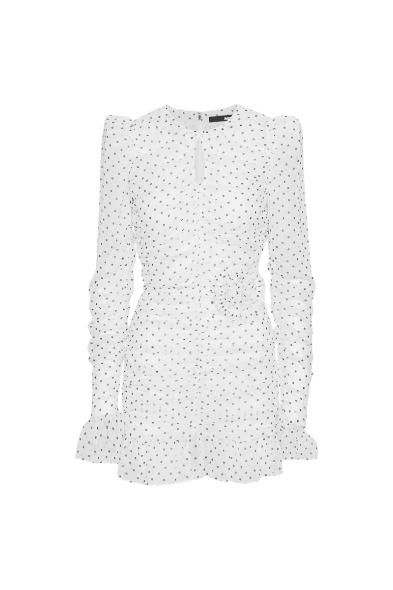 Rotate-Birger-Christensen-Printed-Long-Sleeve-Dress-Egret83011_nobg Rotate Multicolour Dresses luxury Clothing from Luxury Handbags Marketplace