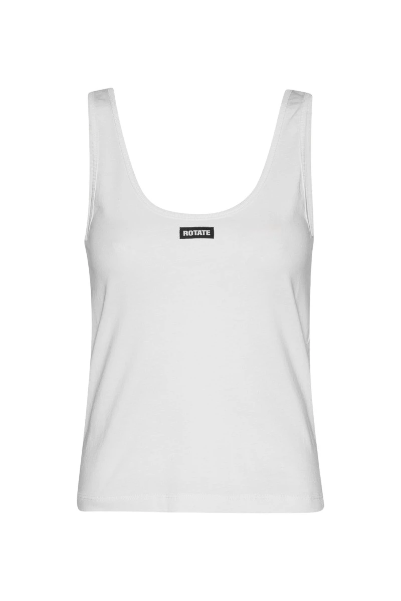 Rotate-Birger-Christensen-Tank-Top-Bright-White78998_nobg Rotate White Tops luxury Clothing from Luxury Handbags Marketplace