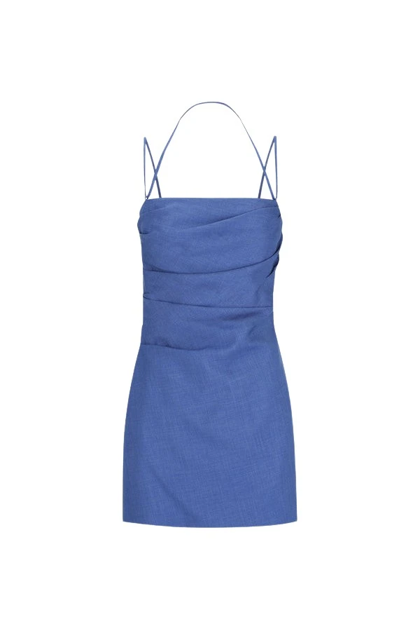 Shona-Joy-Asher-Draped-Mini-Dress-Ocean-Blue38333_nobg Shona Joy Blue Dress luxury Clothing from Luxury Handbags Marketplace