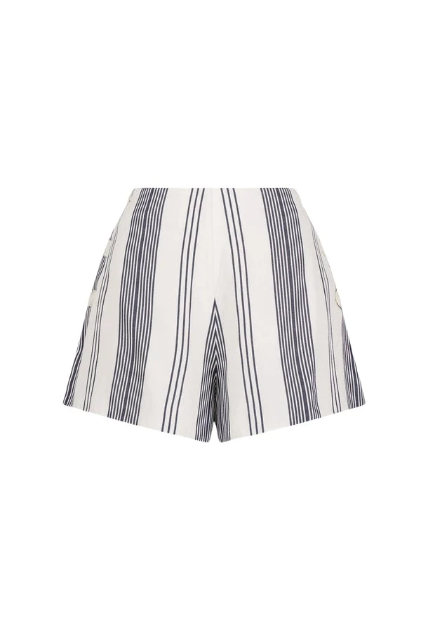 Shona-Joy-Harlow-Short-Ivory-Navy91867_nobg Shona Joy Multicolour Short luxury Clothing from Luxury Handbags Marketplace