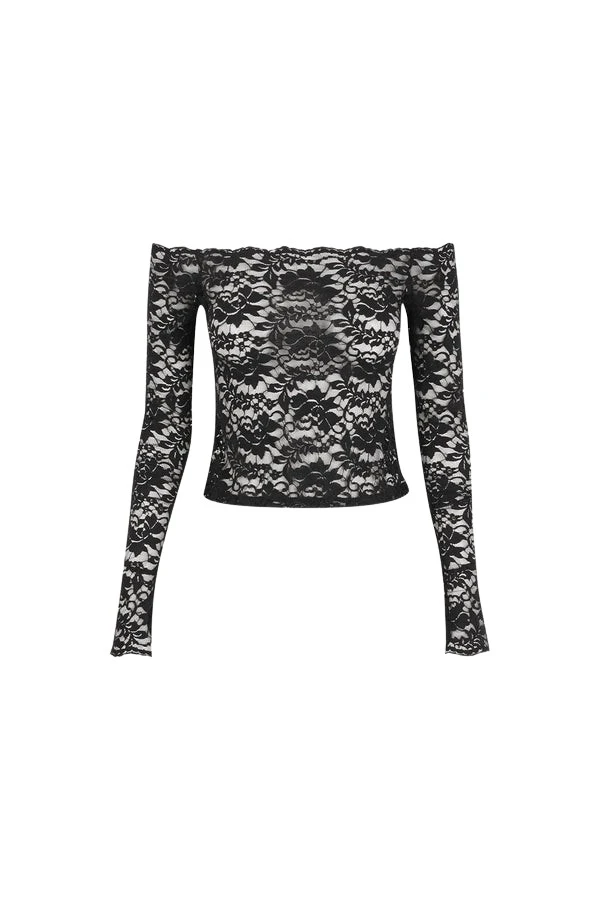 Shona-Joy-Wallis-Lace-Top-Black39606_nobg Shona Joy Black Top luxury Clothing from Luxury Handbags Marketplace