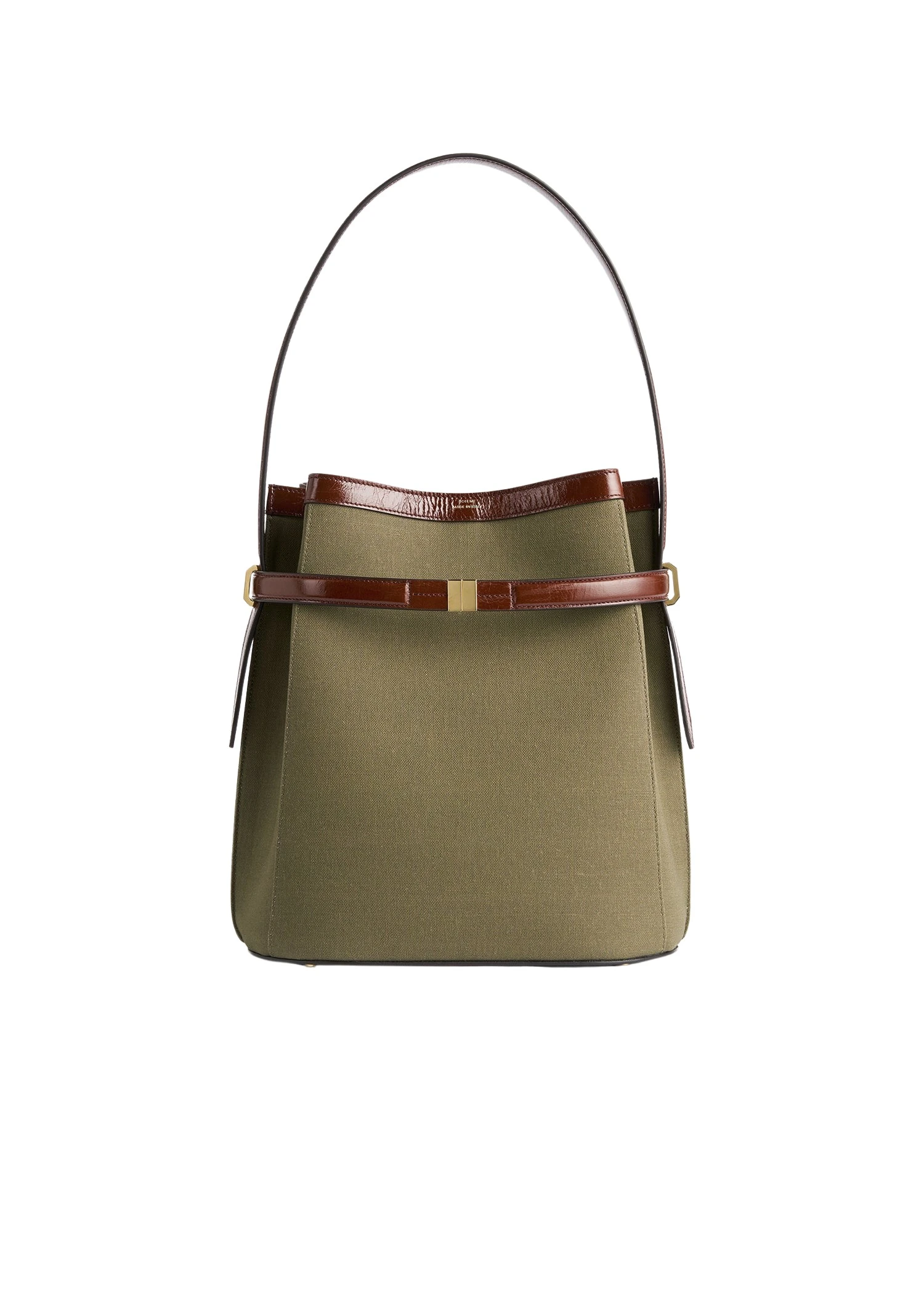 Toteme-Belted-canvas-bucket-bag-khaki-green-569331_nobg Toteme Bags luxury Bags from Luxury Handbags Marketplace
