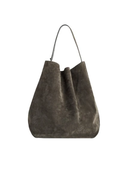 Toteme-Belted-suede-tote-granite-584714_nobg Toteme Bags luxury Bags from Luxury Handbags Marketplace