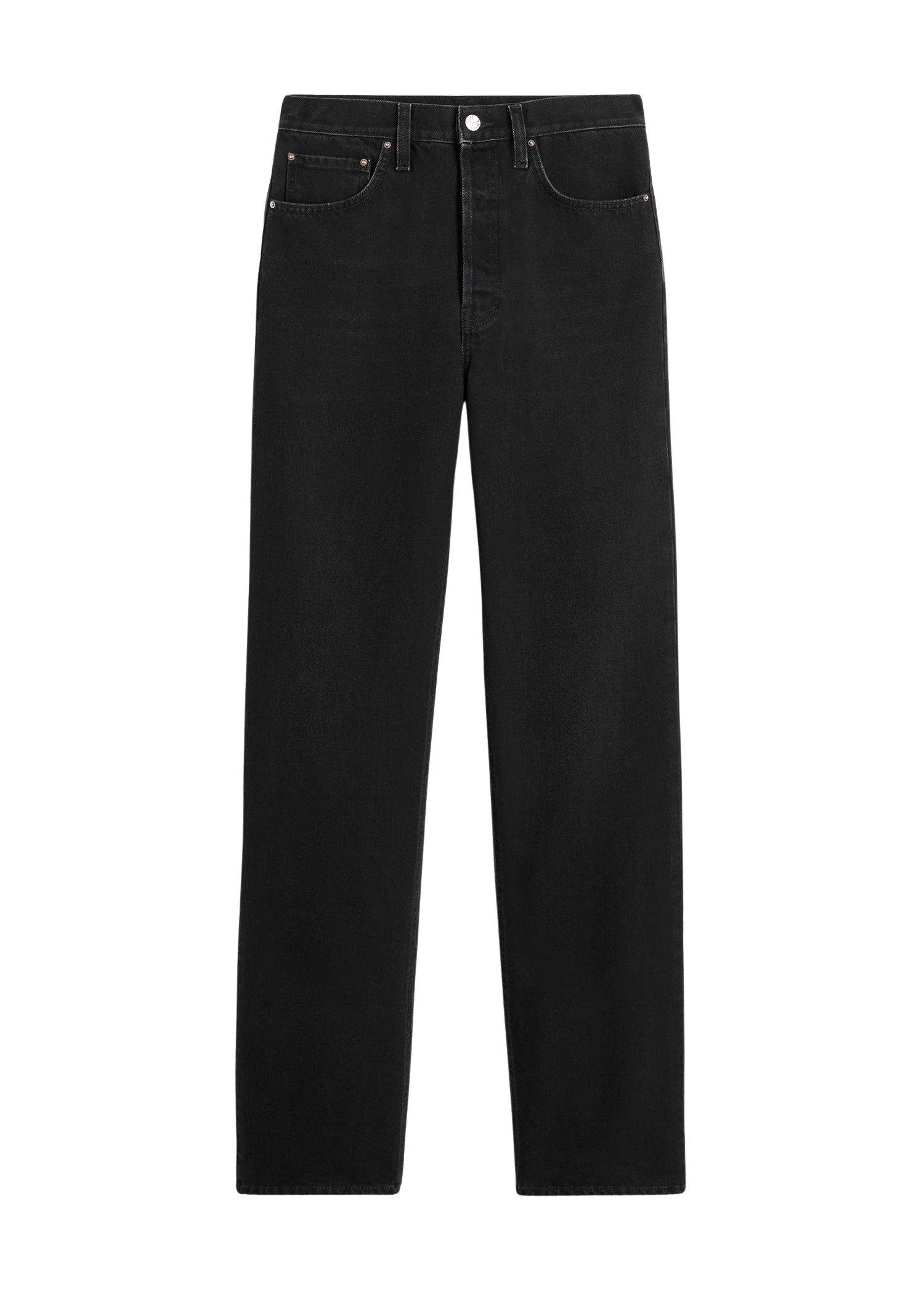 Toteme-Classic-cut-denim-full-length-faded-black-586100_nobg Toteme Pants luxury Clothing from Luxury Handbags Marketplace