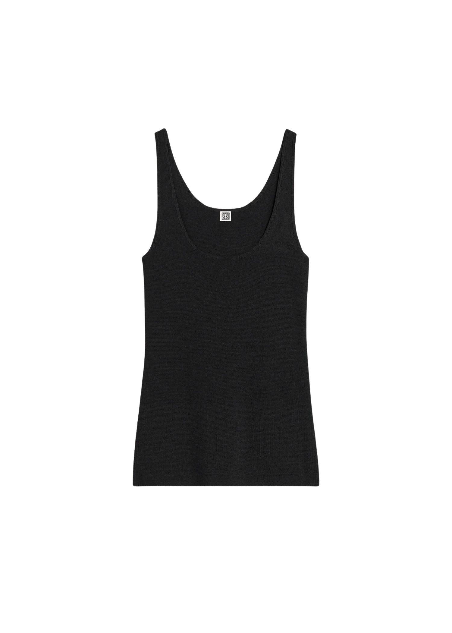 Toteme-Compact-knit-tank-black-564185_nobg Toteme Knitwear luxury Clothing from Luxury Handbags Marketplace