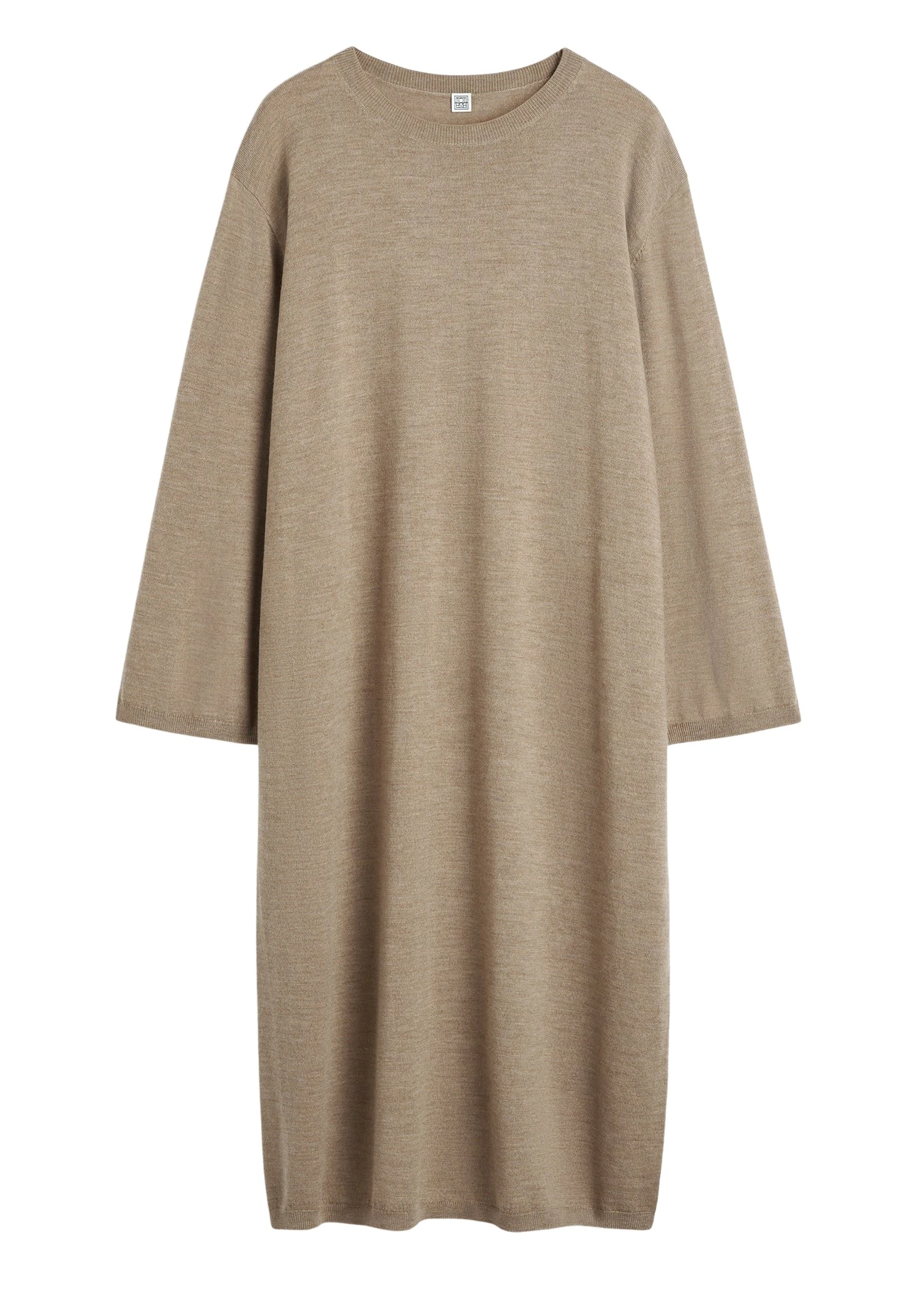 Toteme-Crew-neck-merino-dress-soft-camel-524593_nobg Toteme Dresses luxury Clothing from Luxury Handbags Marketplace