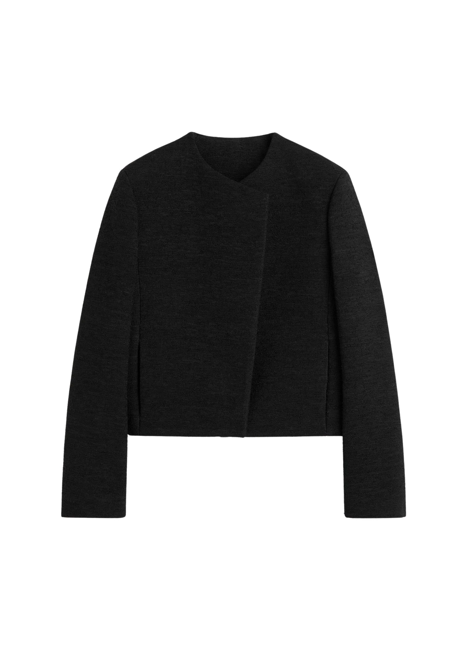 Toteme-Cropped-boucle-jacket-black-554076_nobg Toteme Jackets luxury Clothing from Luxury Handbags Marketplace
