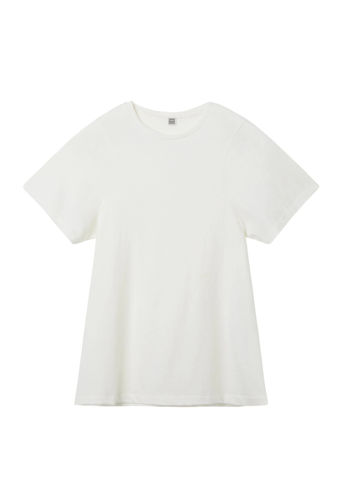 Toteme-Curved-seam-tee-off-white-547549_nobg Toteme Tops luxury Clothing from Luxury Handbags Marketplace