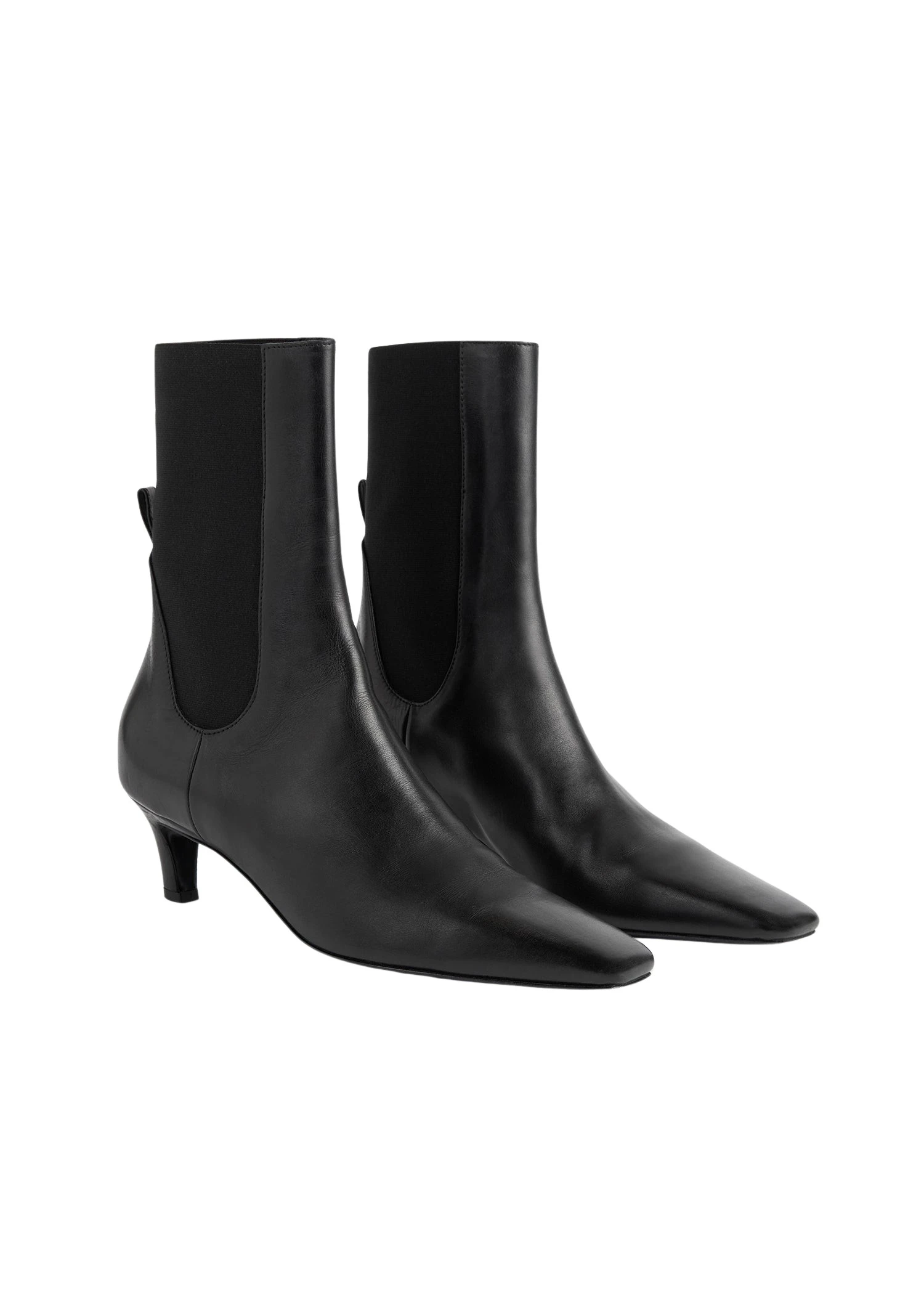 Toteme-Leather-mid-heel-boots-black-574920_nobg Toteme Boots luxury Boots from Luxury Handbags Marketplace